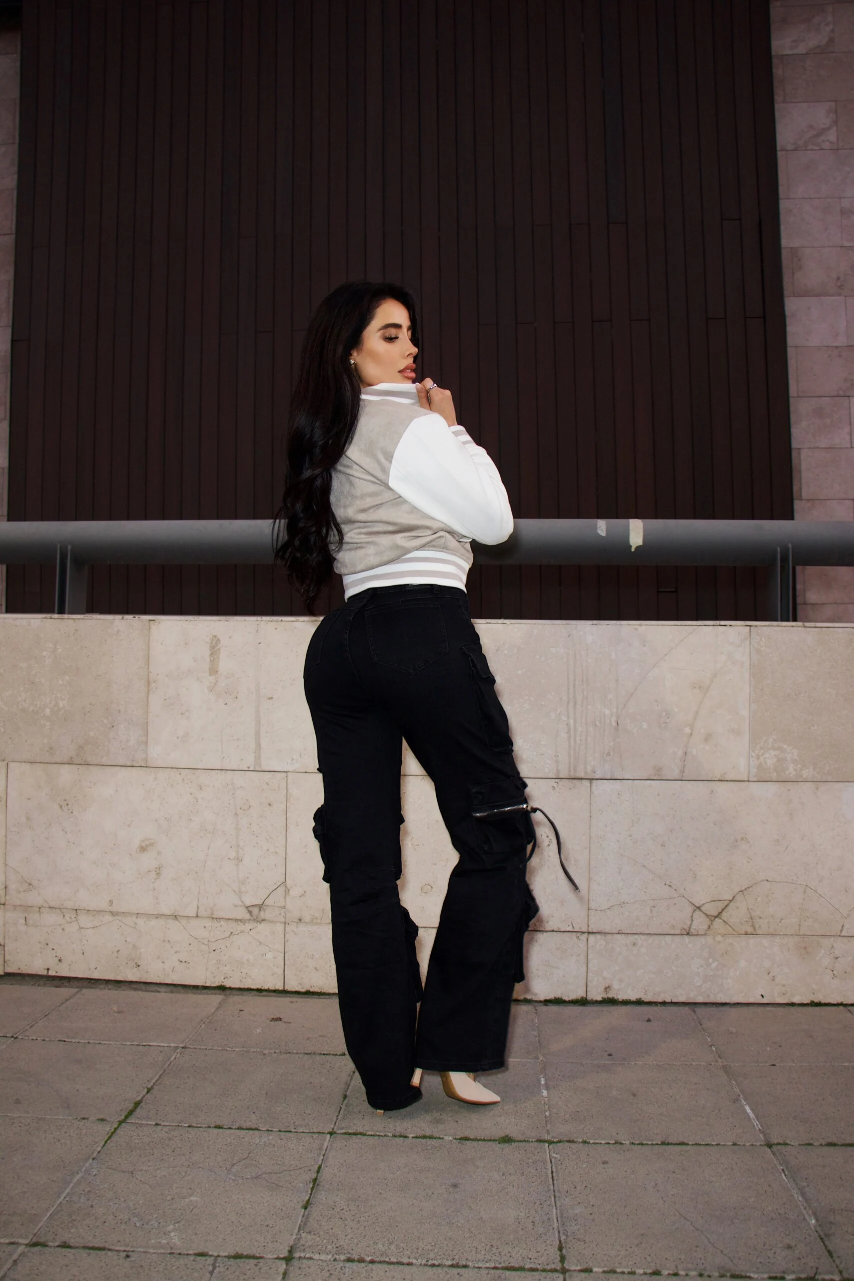 Jeans Cargo Multipocket Luxury black