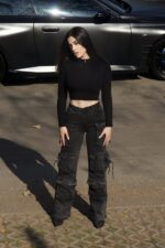 Jeans Cargo Multipocket Luxury Black desgastado - Imagen 3