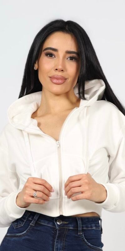 Polerón Capucha Woman Zipper