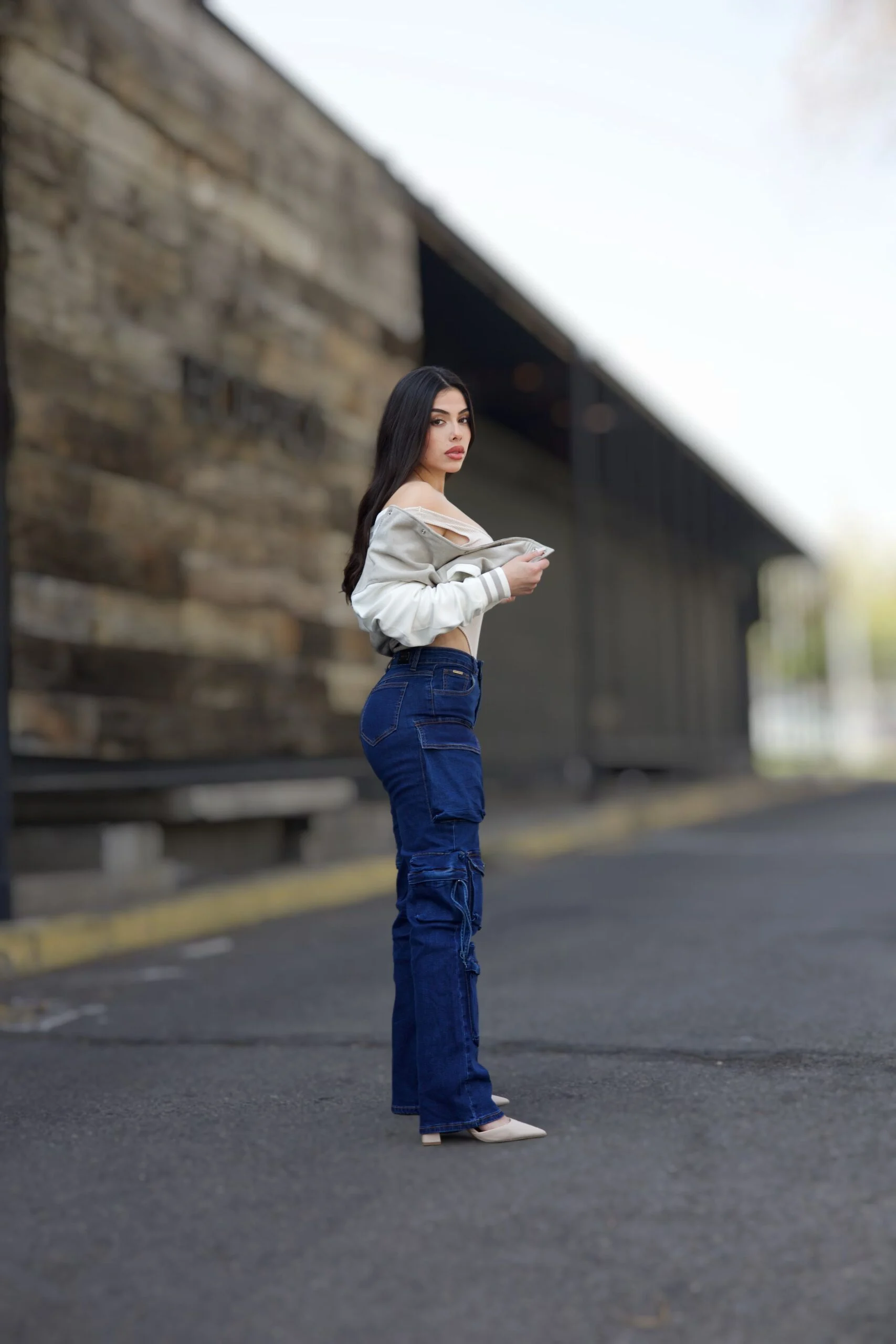 Jeans Cargo Multipocket Luxury Blue - Vista 3