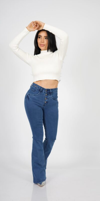 Jeans Flare four button Nueva York