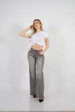 Jeans wide leg grey