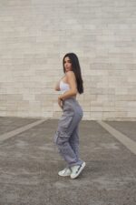 Jeans Cargo Multipocket Luxury Grigio - Imagen 5