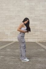 Jeans Cargo Multipocket Luxury Grigio - Imagen 8