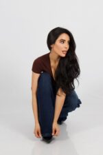 Jeans W Wide Leg Black Blue - Imagen 5