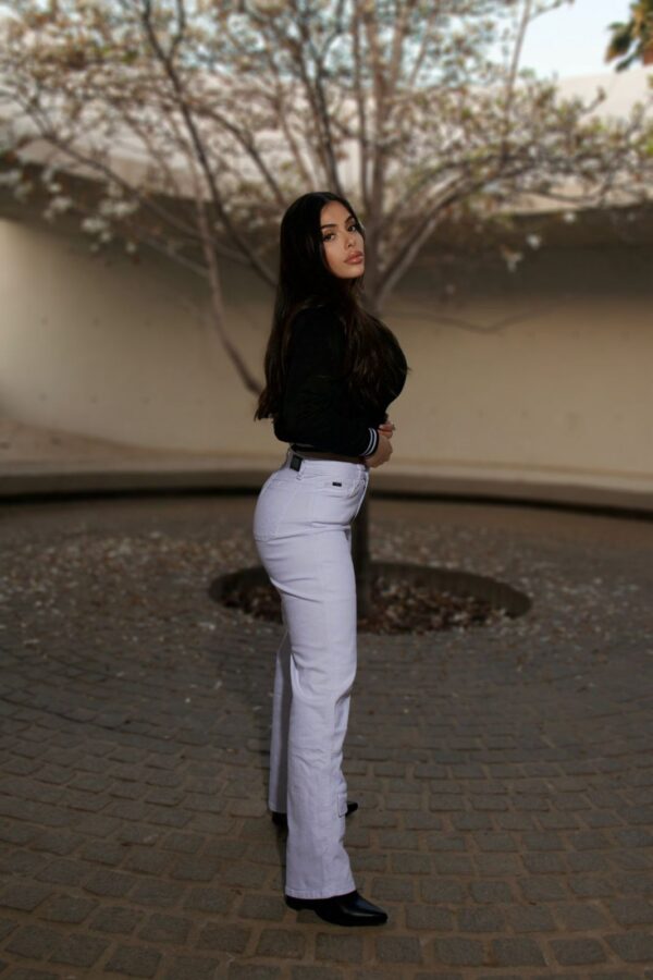 Jeans W Wide Leg Luxury Mónaco White