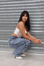 Jeans Cargo Multipocket Luxury Celeste Ice - Imagen 7