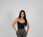 Jeans W Two Button Grey