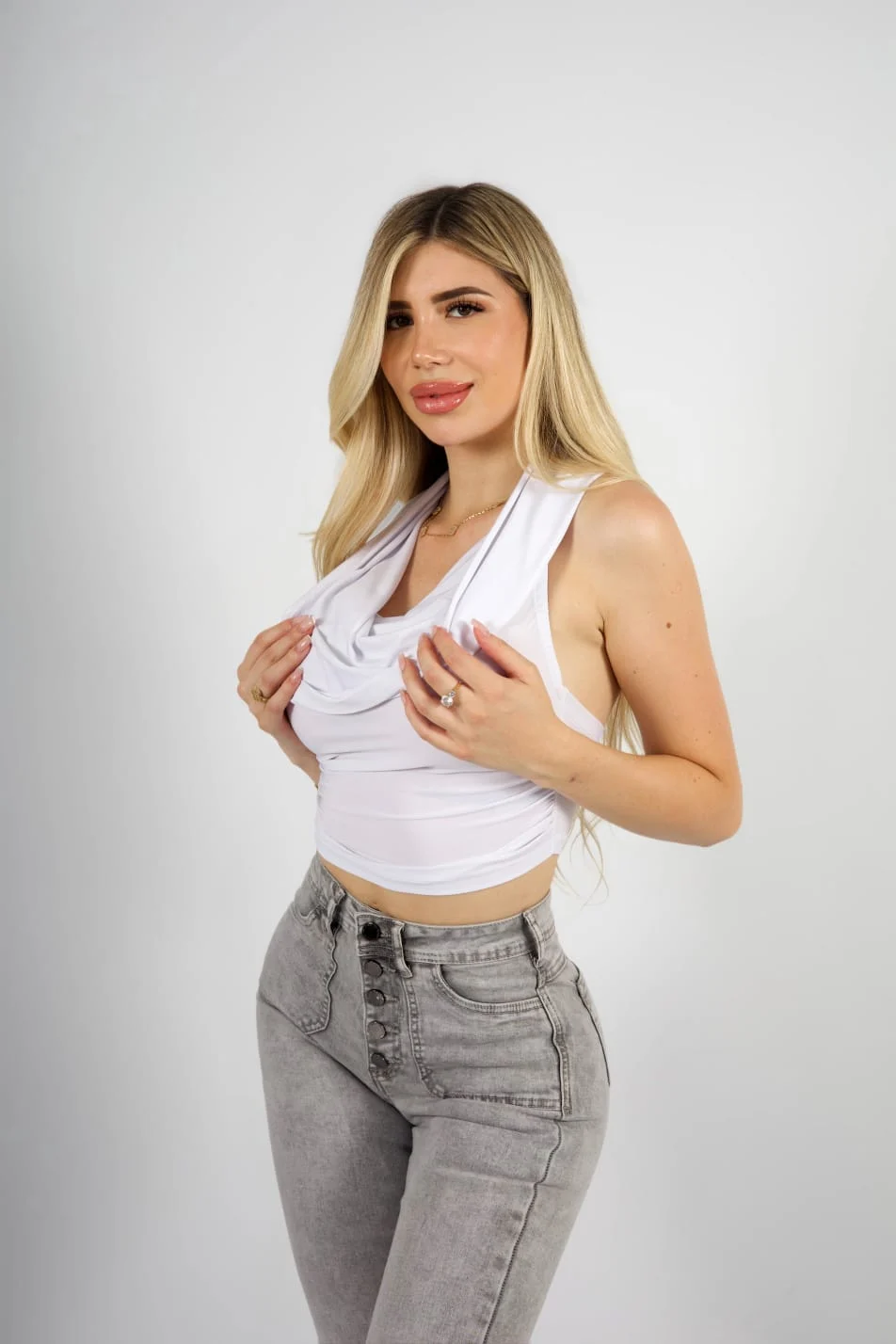 Jeans Monaco Grigio Claro - Vista 6