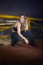 Jeans Wide Leg Verona Black desgastado - Imagen 3