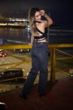 Jeans Wide Leg Verona Black desgastado - Imagen 4