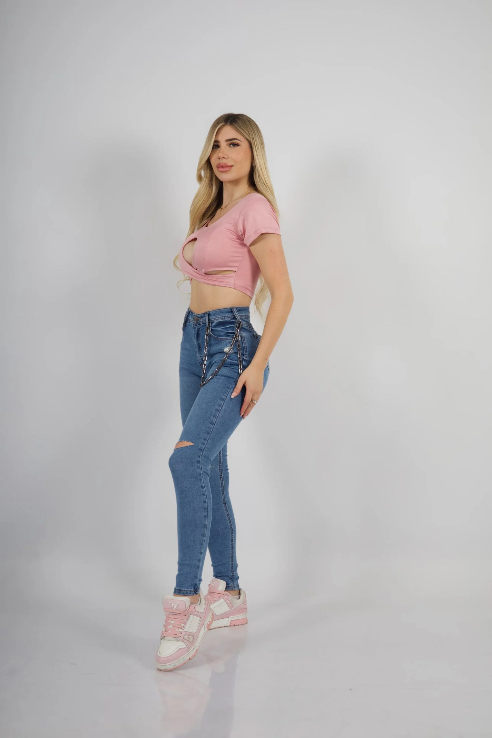Jeans Rockstar Celeste intermedio - Vista 2