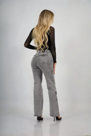 Jeans Cargo Paris Grigio Nevado - Vista 5