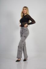 Jeans Cargo Paris Grigio Nevado - Imagen 3