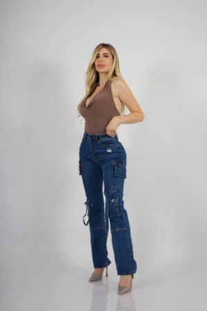 Jeans Cargo Roma Blue Intermedio - Vista 3