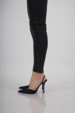 Jeans W Dark zipper desgastado - Imagen 5