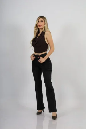 Jeans Cargo Paris Black Desgastado - Vista 2