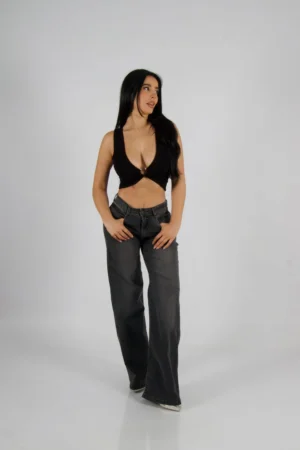 Jeans W Wide Leg Austin - Vista 1