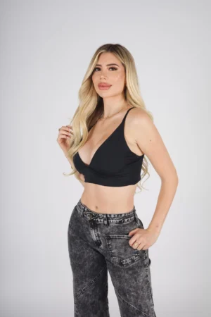 Jeans Wide Leg Crossed Grigio Nevado - Vista 7