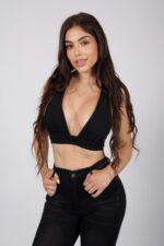 Jeans W Black Zipper - Imagen 4