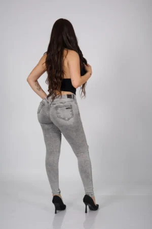 Jeans W classic destroyed Grey - Vista 3