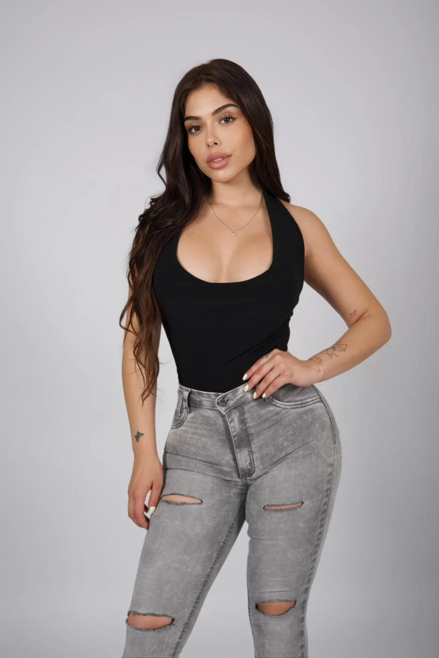 Jeans W classic destroyed Grey - Vista 5