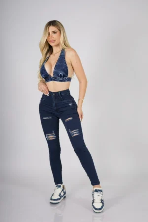 Jeans W Classic destroyed honduras - Vista 1