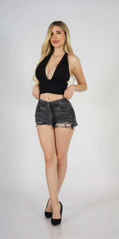 Short W Gris Destroyed