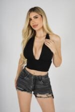 Short W Gris Destroyed - Imagen 4