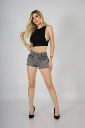 Short Cargo Gris - Vista 1