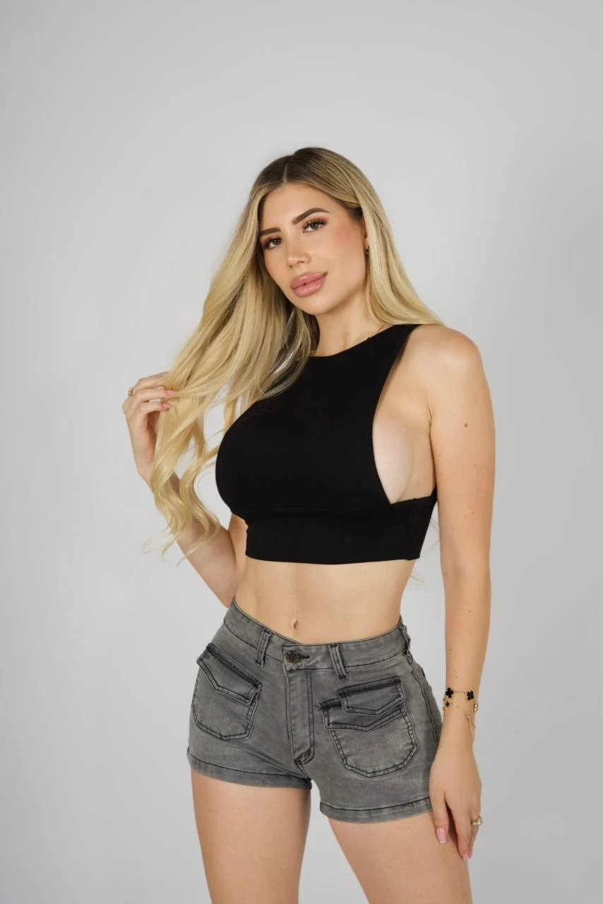 Short Cargo Gris - Vista 4