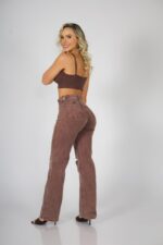 Jeans Wide Leg ajustable destroyed Coffee - Imagen 5