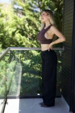 Jeans woman barrel black - Imagen 2