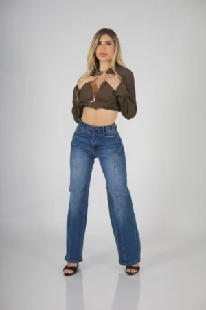 Jeans Baggy ajustable azul intermedio - Vista 7