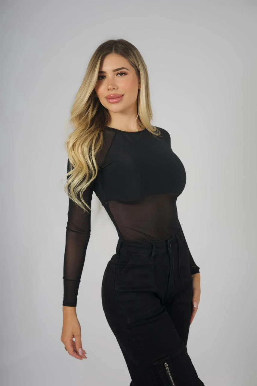 Jeans Straight Cargo Milán Black - Vista 5