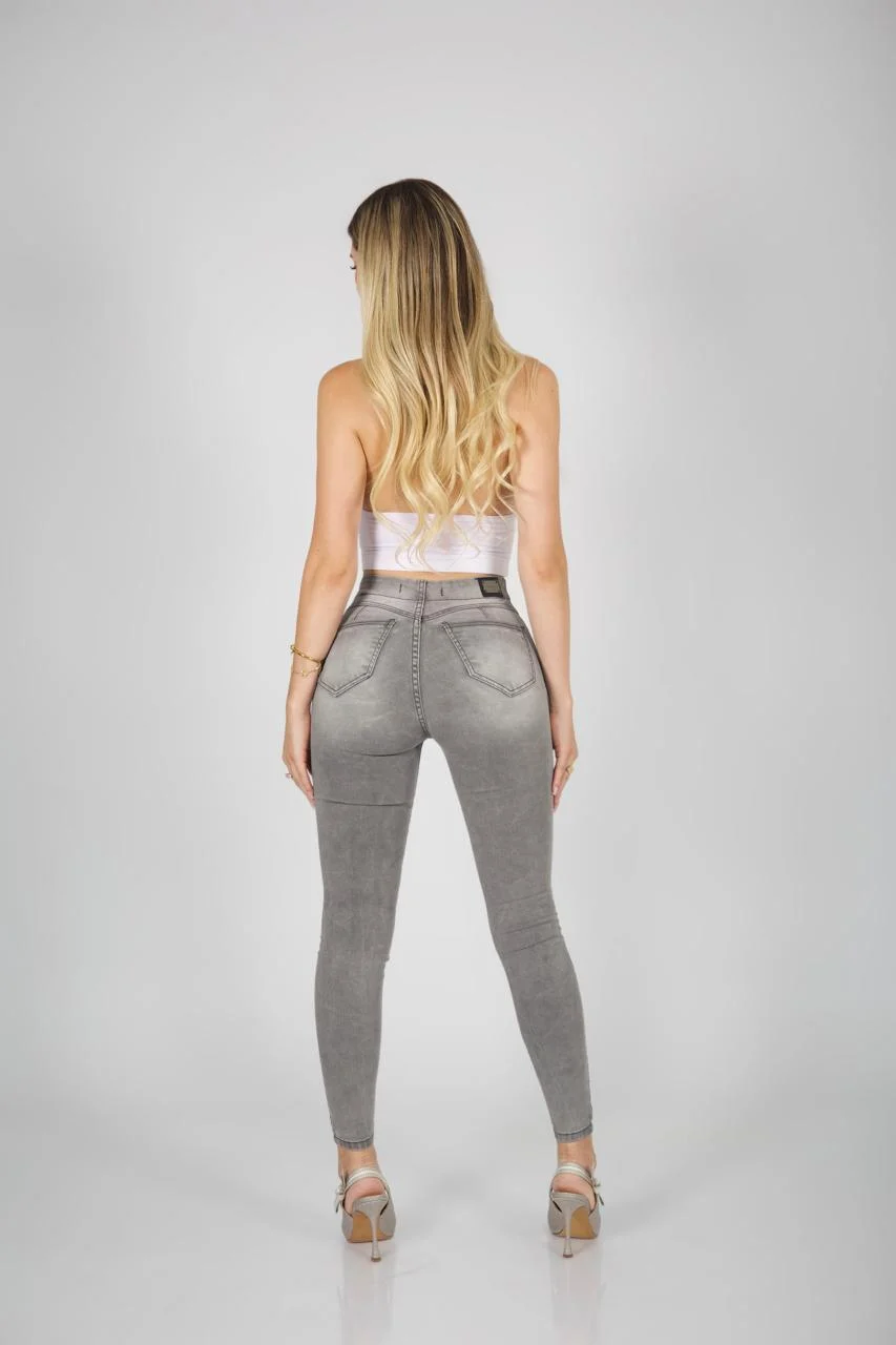 Jeans 5/B Lipo Shapper Grigio destroyed - Vista 3