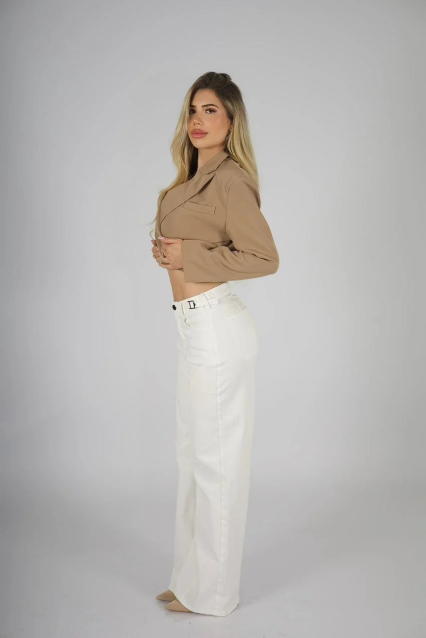 Jeans Baggy ajustable white - Vista 3