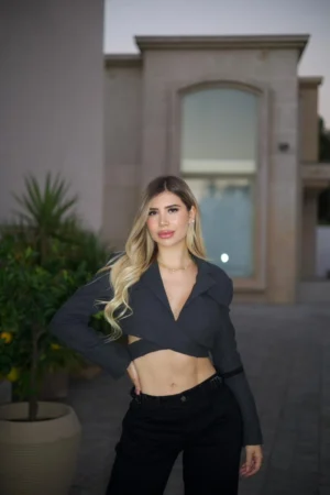 Jeans Woman Wide Leg Black - Vista 6