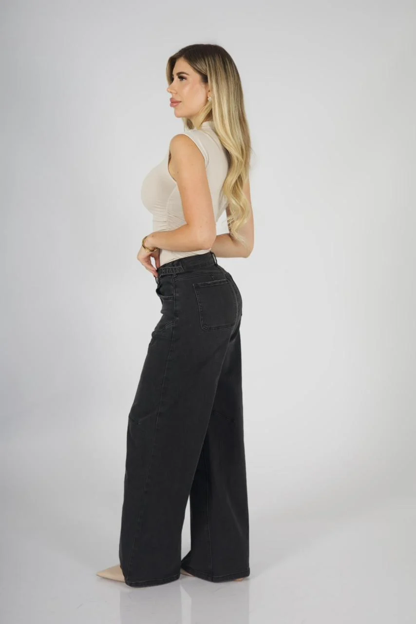 Jeans Baggy ajustable Dark - Vista 3