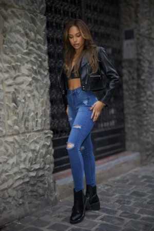 Jeans W Classic destroyed Egipto - Vista 2