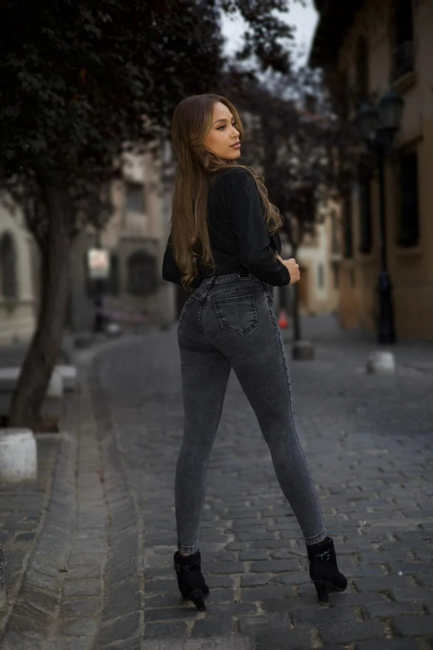 Jeans W classic destroyed Black nevado - Vista 2