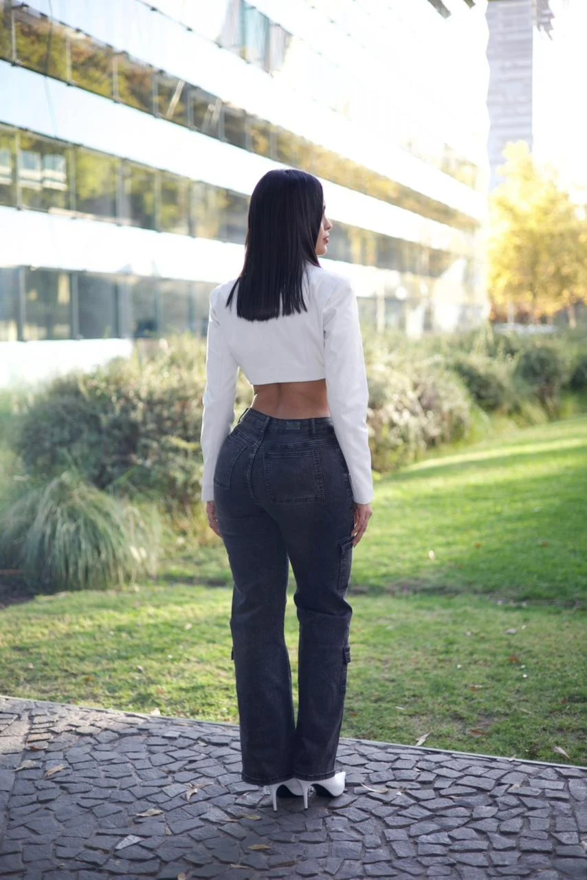 Jeans Cargo Paris Dark desgastado - Vista 3