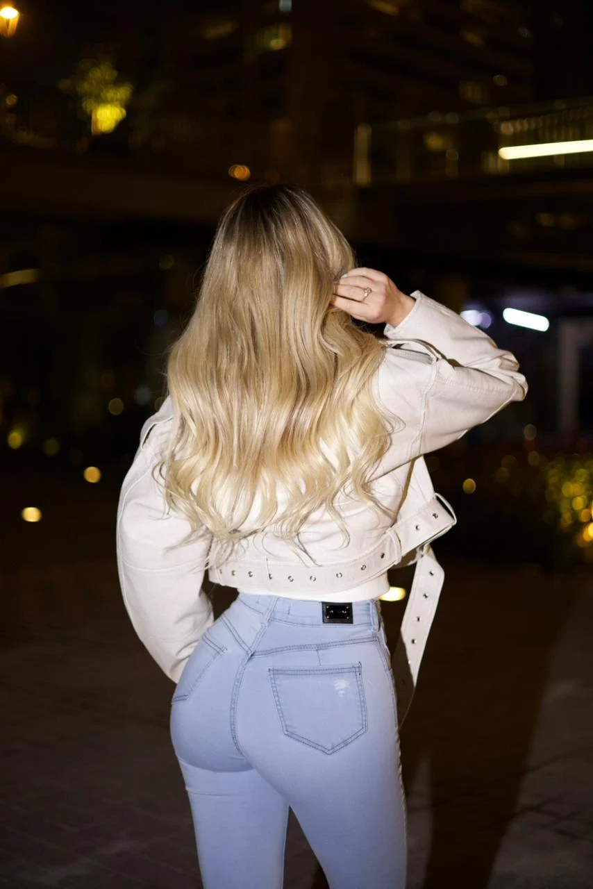Jeans W classic celeste destroyed ice - Vista 4