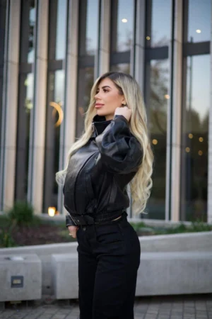 Jeans palazzo Street Aesthetic black - Vista 3