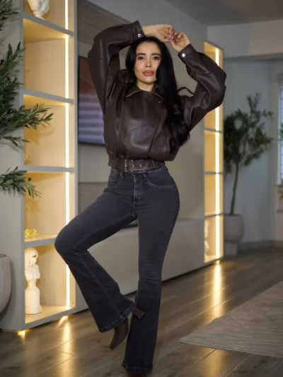 Jeans Flare Mujer Dark Nevado