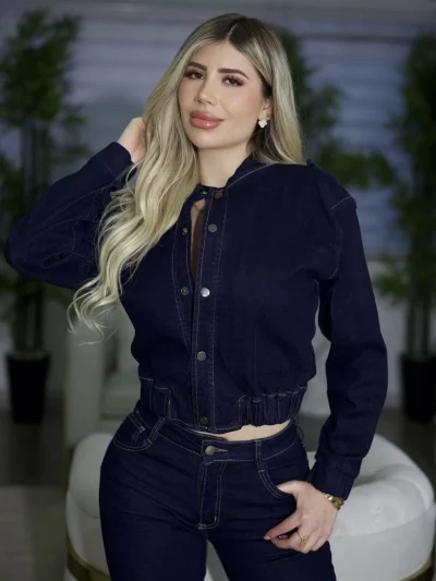 Chaqueta Bomber Mujer Indigo