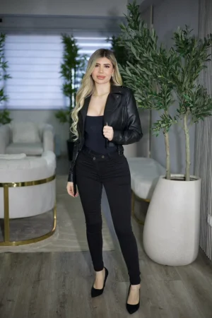 Jeans W Two Button Black - Vista 1