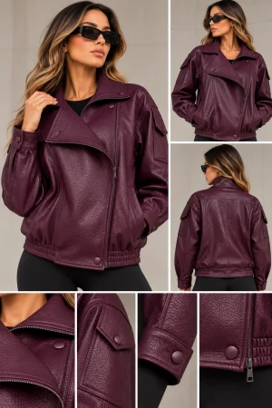 JACKET WOMAN VIRAL BOTONES BURDEO - Vista 1