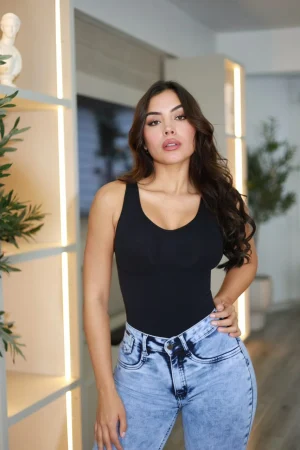 Jeans Flare Celeste Nevado - Vista 5