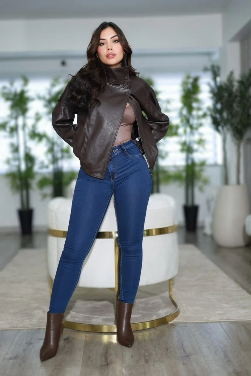 Jeans W Two Button Blue Intermedio - Vista 8